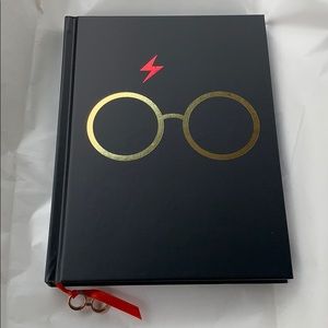Harry Potter Journal w/ Ribbon Bookmark & Charm